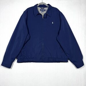 Polo Golf Ralph Lauren Jacket Mens XXL 2XL Bi Swing Bomber Windbreaker Lined Tab